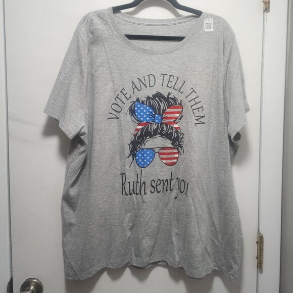 NWOT 3XL Ruth Bader Ginsburg Americana Vote Tee - Picture 1 of 2
